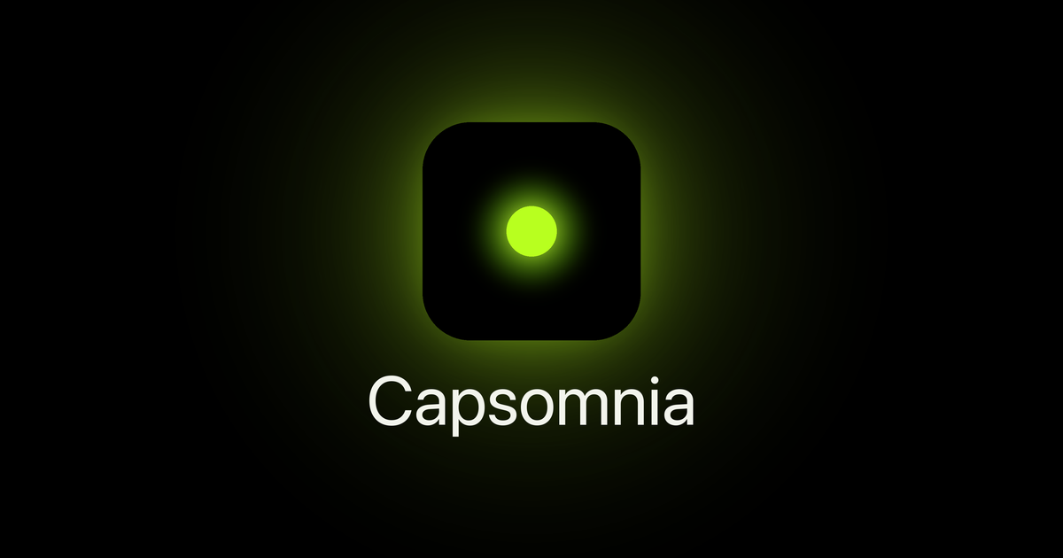 Capsomniaの公式サイトのOGP画像