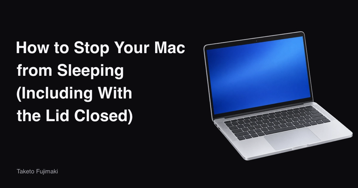 How to keep a Mac from sleeping, including with the lid closed